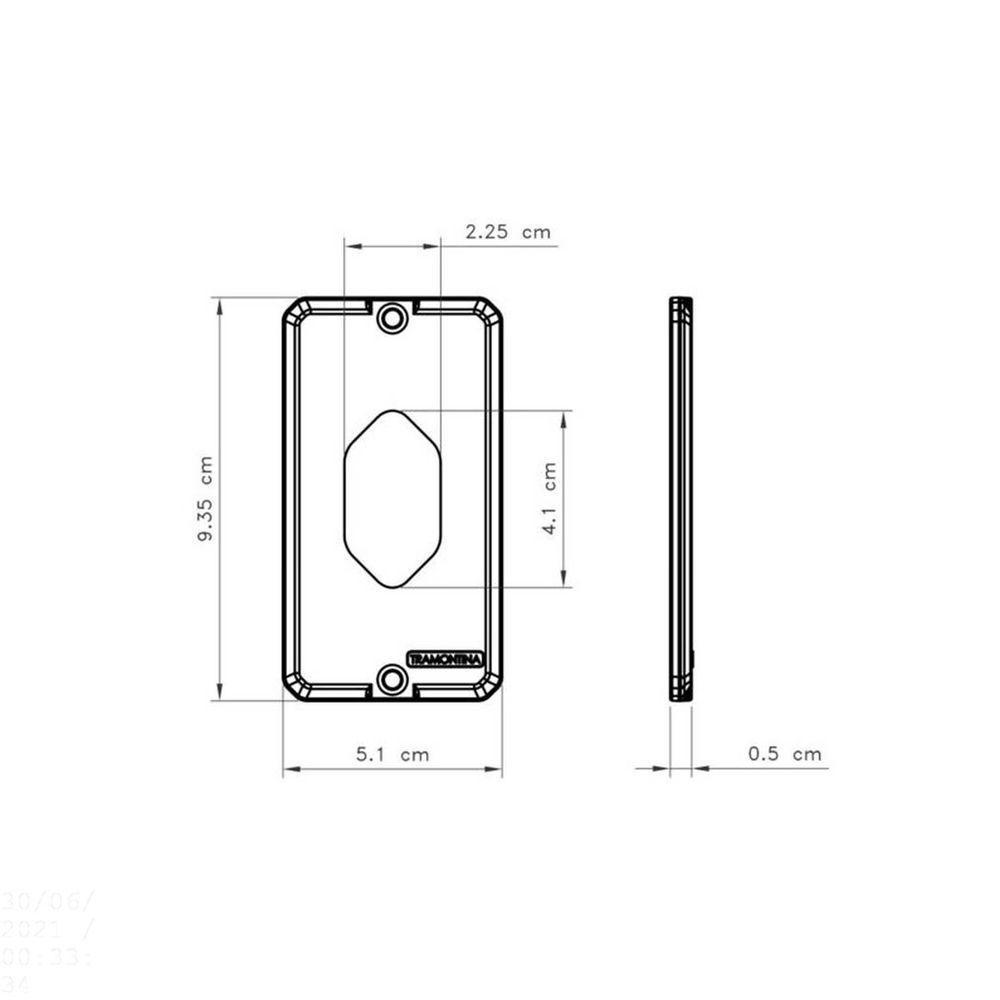 Tampa Para Condulete 1/2" E 3/4" 1 Posto Vertical Tramontina - 2