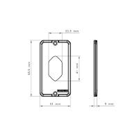 Tampa Para Condulete 1/2" E 3/4" 1 Posto Vertical Tramontina - 5