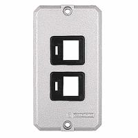 Tampa Para Condulete 1/2" E 3/4" Com 2 Postos Com Suporte Para Rj Tramontina - 1