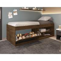 Cama Com Sapateira Solteiro 0,88 Malbec - 4