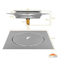 Ralo Click Quadrado 10X10 - 13