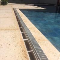 Ralo Grelha Linear Com Caixilho Em Alumínio Polido 8X50Cm - 2