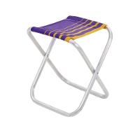 Banco De Praia Fiji Em Alumínio Com Assento Roxo E Amarelo - 2