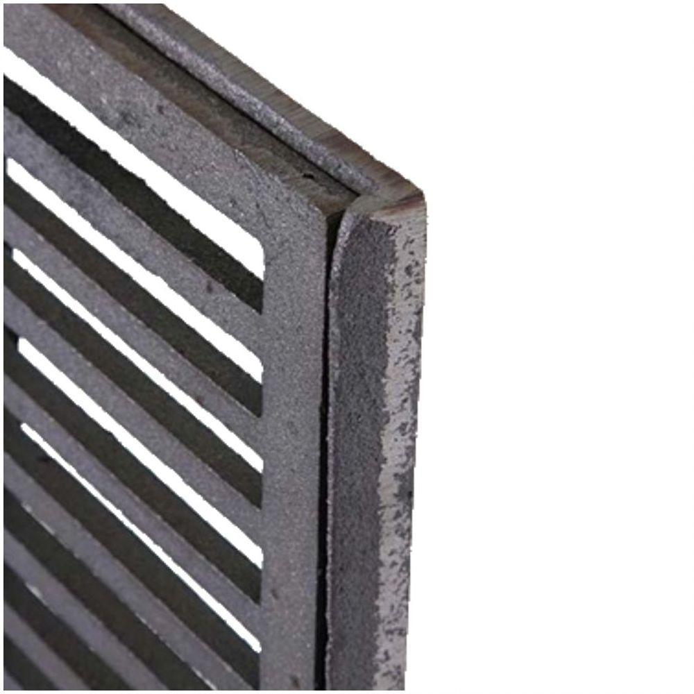 Ralo Grelha E Caixilho De Ferro Fundido Esgoto 10x50cm - 2