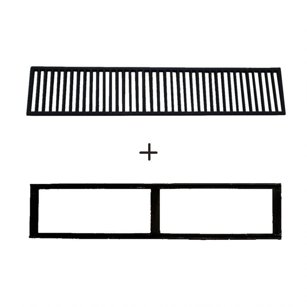 Ralo Grelha E Caixilho De Ferro Fundido Esgoto 10x50cm - 3