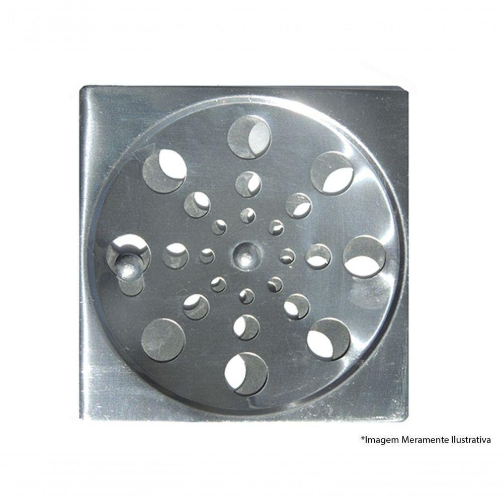 Grelha Aco Inox C/Fecho Quad 15Cm Ref224 - 1