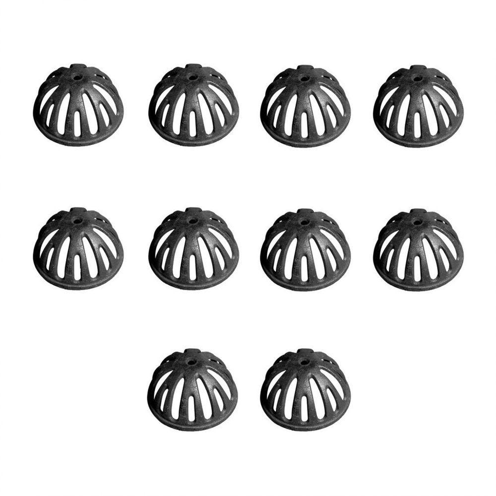 Kit 10 Ralos Semi Esférico Tipo Abacaxi 100Mm Diâmetro 4 Pol - 1