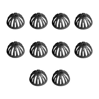 Kit 10 Ralos Semi Esférico Tipo Abacaxi 100Mm Diâmetro 4 Pol