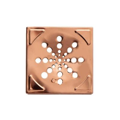 Ralo Em Cobre Quadrado Banheiro Drenagem Chuveiro 10x10cm