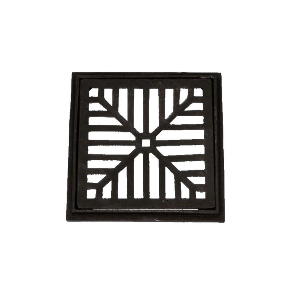 Ralo Com Caixilho De Ferro Fundido Captação Esgoto 35X35Cm - 1