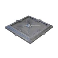 Tampa Tampão De Chão Alumínio Dupla Vedação Simples 60X60Cm - 9