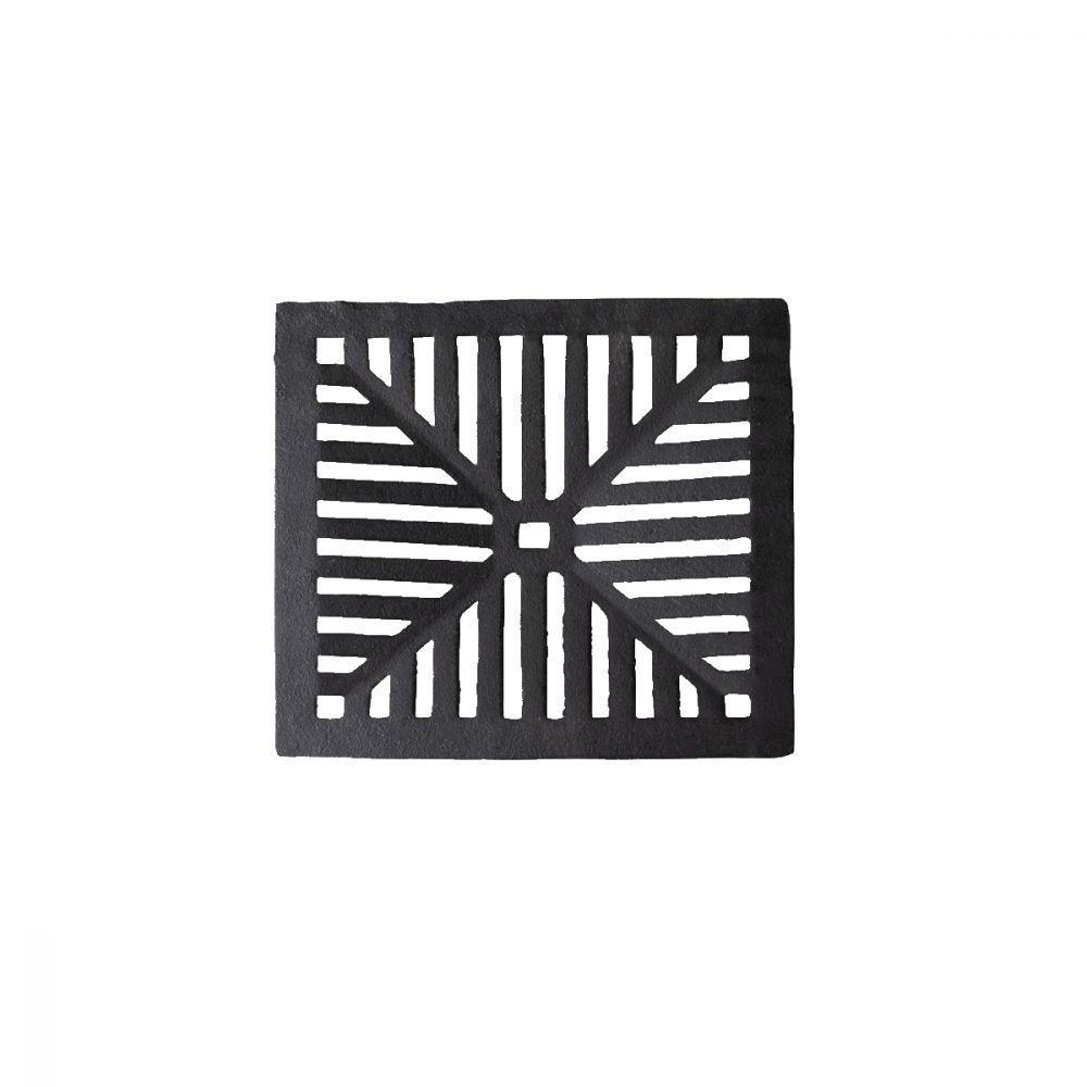 Ralo Grelha Ferro Fundido Captação Esgoto Escoamento 40X40Cm - 2