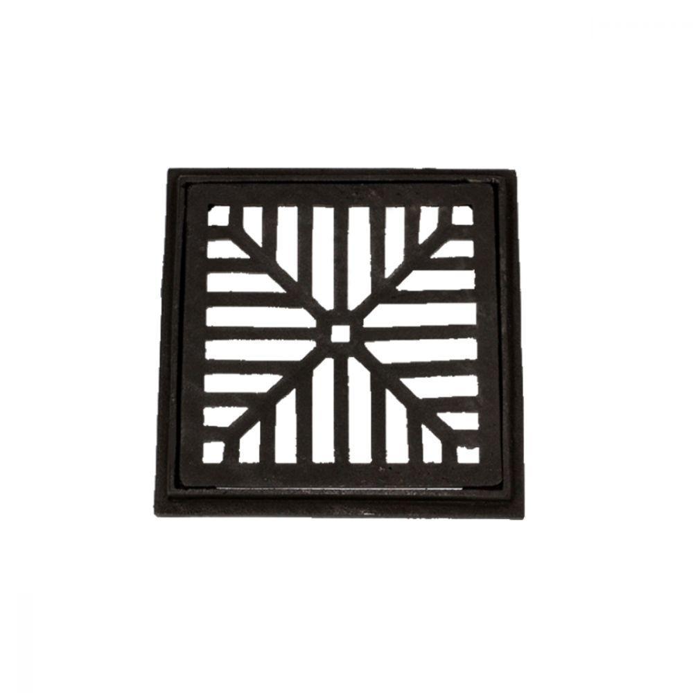 Ralo Com Caixilho De Ferro Fundido Captação Esgoto 20X20Cm - 2