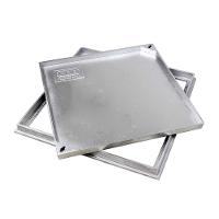 Tampa Tampão Chão Alumínio Fundido Simples Rebaixado 60X60Cm - 5