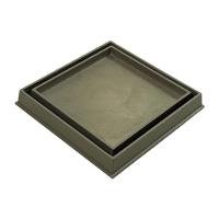 Ralo Invisível Rebaixado Adaptado Caixa Sifonada Bege 18cm - 1