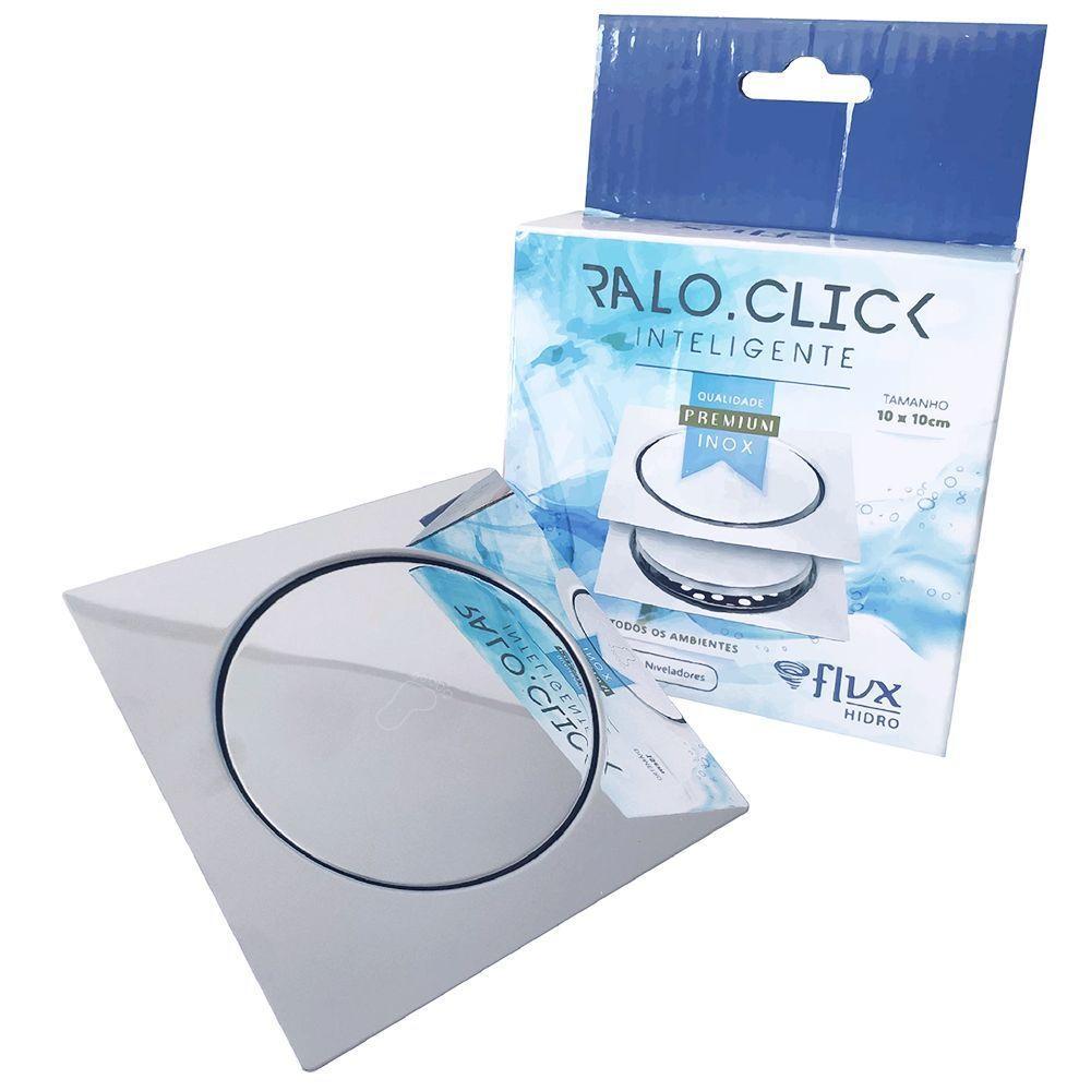 Ralo Click Quadrado 15x15cm Inox - 6