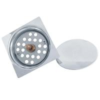 Ralo Click Quadrado 15x15cm Inox - 5