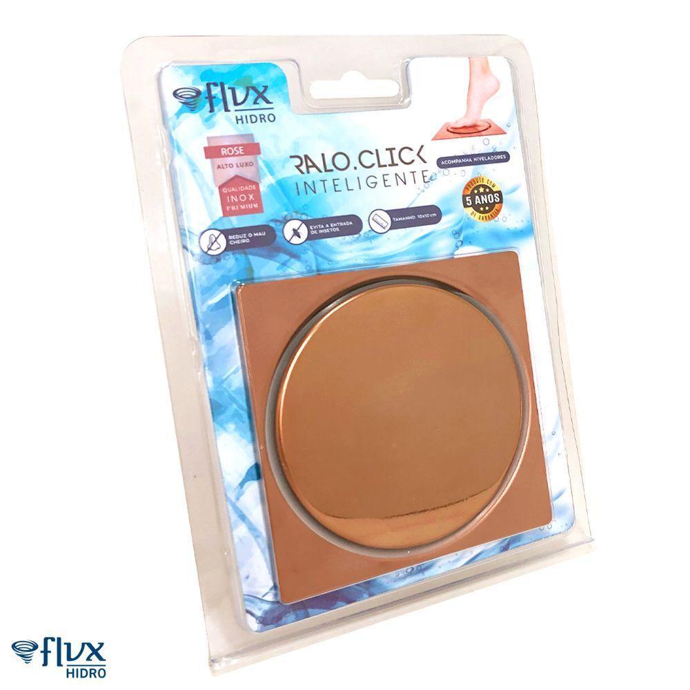 Ralo Click Quadrado 10x10cm Rose - 11