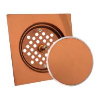 Ralo Click Quadrado 10x10cm Rose - 9