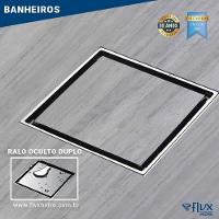 Ralo Oculto Duplo Quadrado 15x15cm Inox - 5