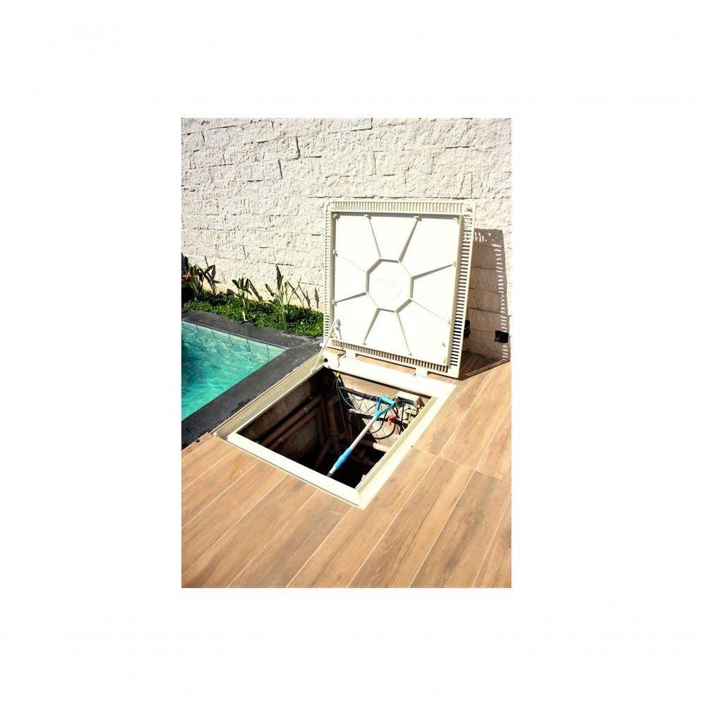 Tampa Casa De Máquina Piscina Lisa Art Grelha 110x110cm B1 - 5