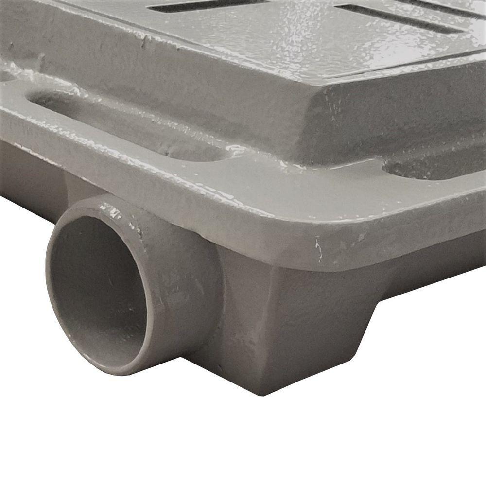 Tampa Casa Máquina Piscina Rebaixada Art Grelha 80x80cm C - 12