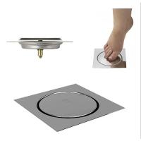 Ralo Fechamento Automático Inteligente Tipo Click 15X15Cm - 1