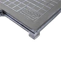 Tampa Tampão De Chão Articulado Com Porta Cadeado 80X80Cm - 3