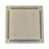 Tampa Casa De Máquina Piscina Lisa Simples Grelha 80x80cm B1 - 1