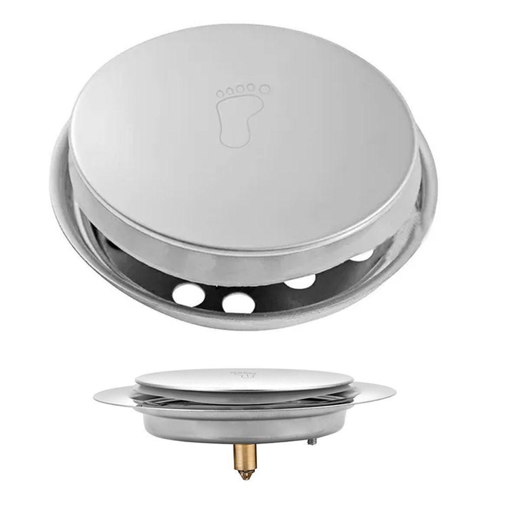 Ralo Click Inteligente 15X15 Inox Lavabo Banheiro Redondo - 1