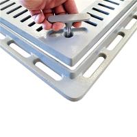 Tampa Casa De Máquina Piscina Lisa Simples Grelha 80x80cm C - 5