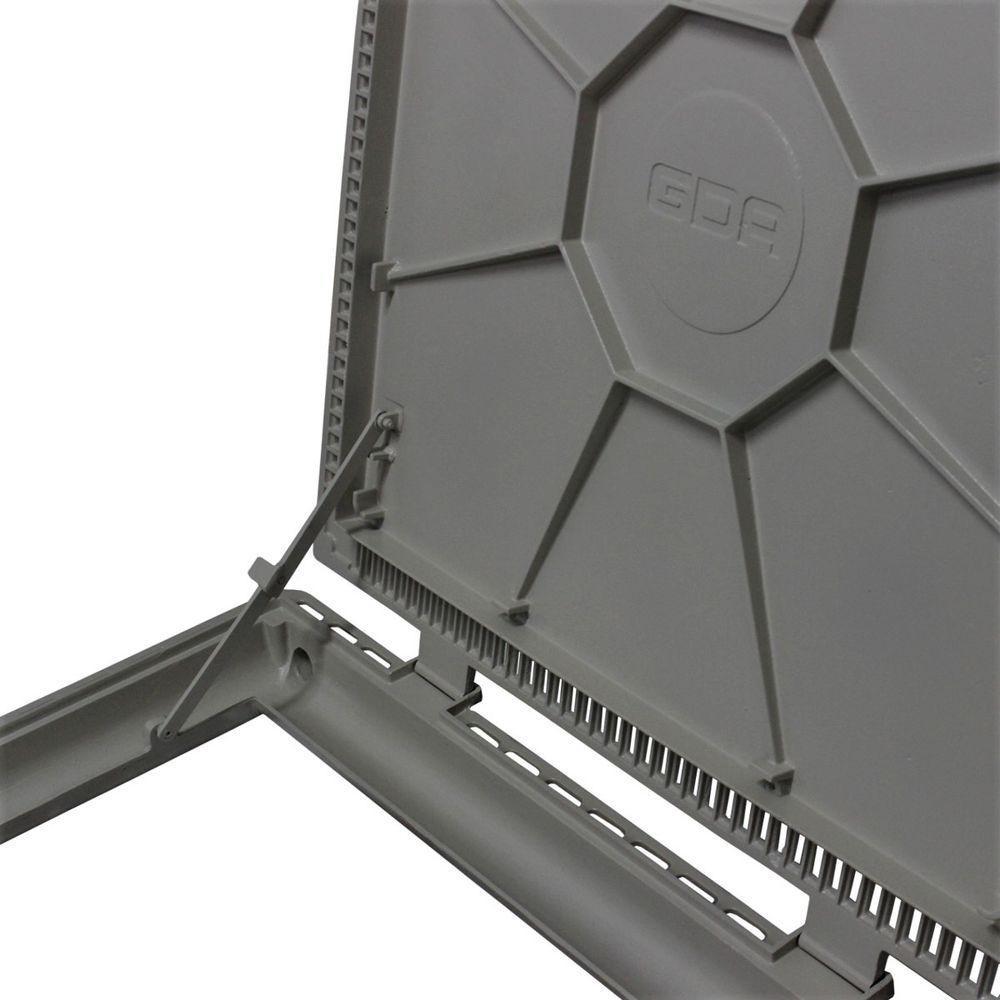 Tampa Casa De Máquina Piscina Lisa Art Grelha 110x110cm C - 10