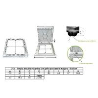 Tampa Casa Máquina Piscina Rebaixada Art Grelha 80x80cm B2 - 15