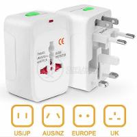 Adaptador Tomada Universal Padrão 150 Países Uk Europa Eua Asia Viagem Bivolt 110/220 Bivolt Aio - 1