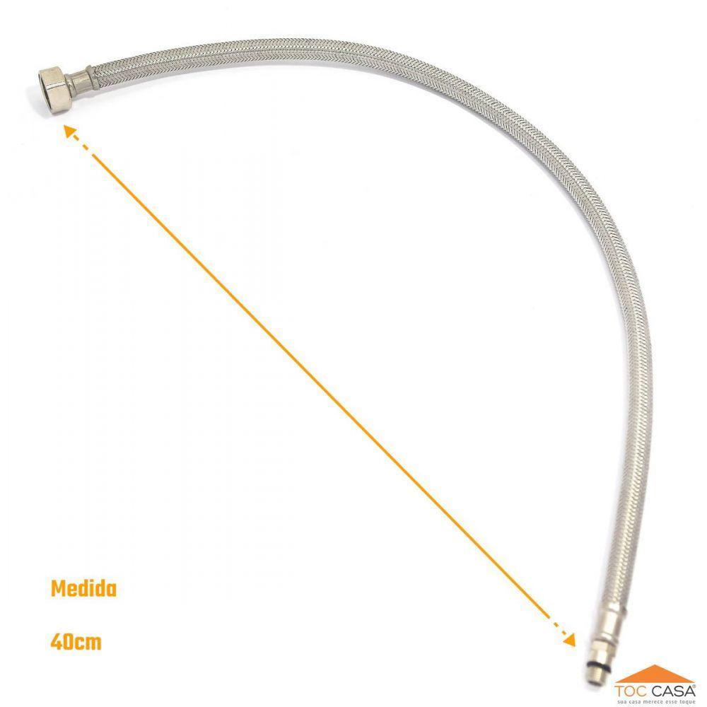 Engate Flexível Para Torneira Monocomando 40 Cm (2 Un) - 4