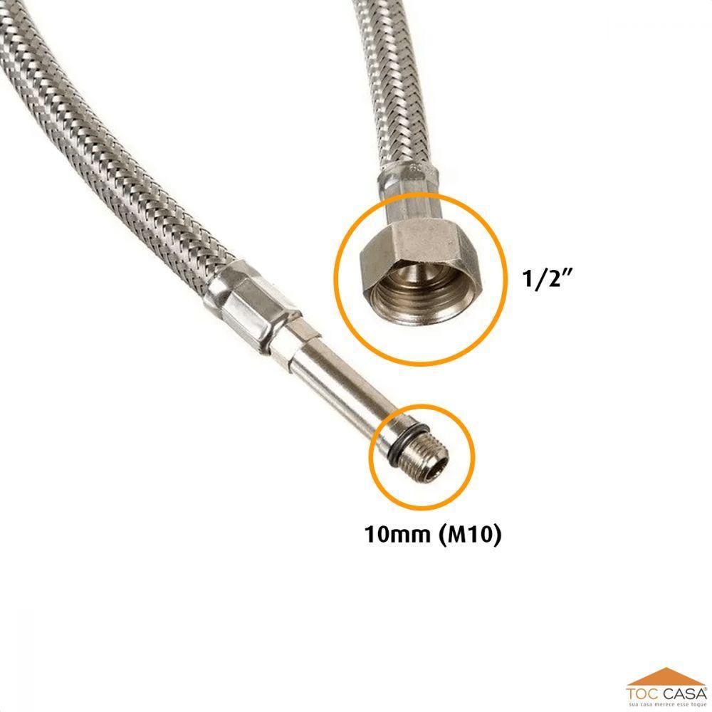 Engate Flexível Para Torneira Monocomando 40 Cm (2 Un) - 7