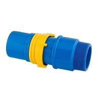 5 Conexões Adaptador Macho Engate Roscável 2 Pol. Azul Pvc - 2