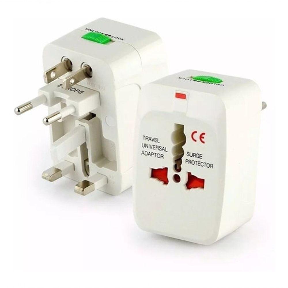 Adaptador Tomada Universal Internacional Viajem + 150 Países - 1