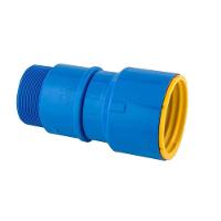 Conexão Adaptador Fêmea Engate Rápido Roscável 3'' Azul - 2