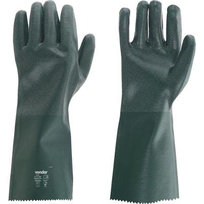 Luva Pvc Palma Áspera Com Forro 36Cm Pav0036 Com 05 Pares -