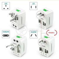 Adaptador Tomada Universal Padrão 150 Países Uk Europa Eua Asia Viagem Bivolt 110/220 Bivolt Aio - 3
