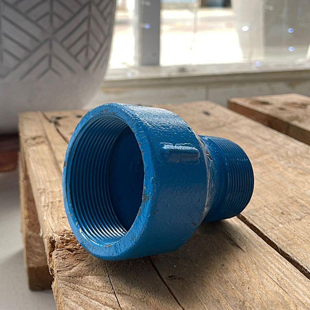 Luva De Redução Com Rosca Macho Fêmea Ferro Fundido Ferreira Lopes Tamanho 3/4"x1" - 2