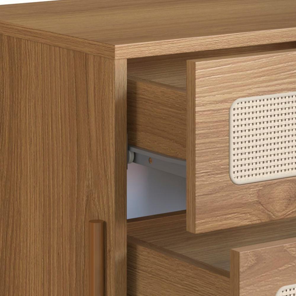 Kit 02 Mesas De Cabeceira Palhinha Oslo Hanover Artesano - 5