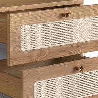 Kit 02 Mesas De Cabeceira Palhinha Oslo Hanover Artesano - 3