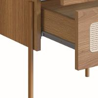 Kit 02 Mesas De Cabeceira Palhinha Oslo Hanover Artesano