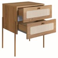 Kit 02 Mesas De Cabeceira Palhinha Oslo Hanover Artesano - 8