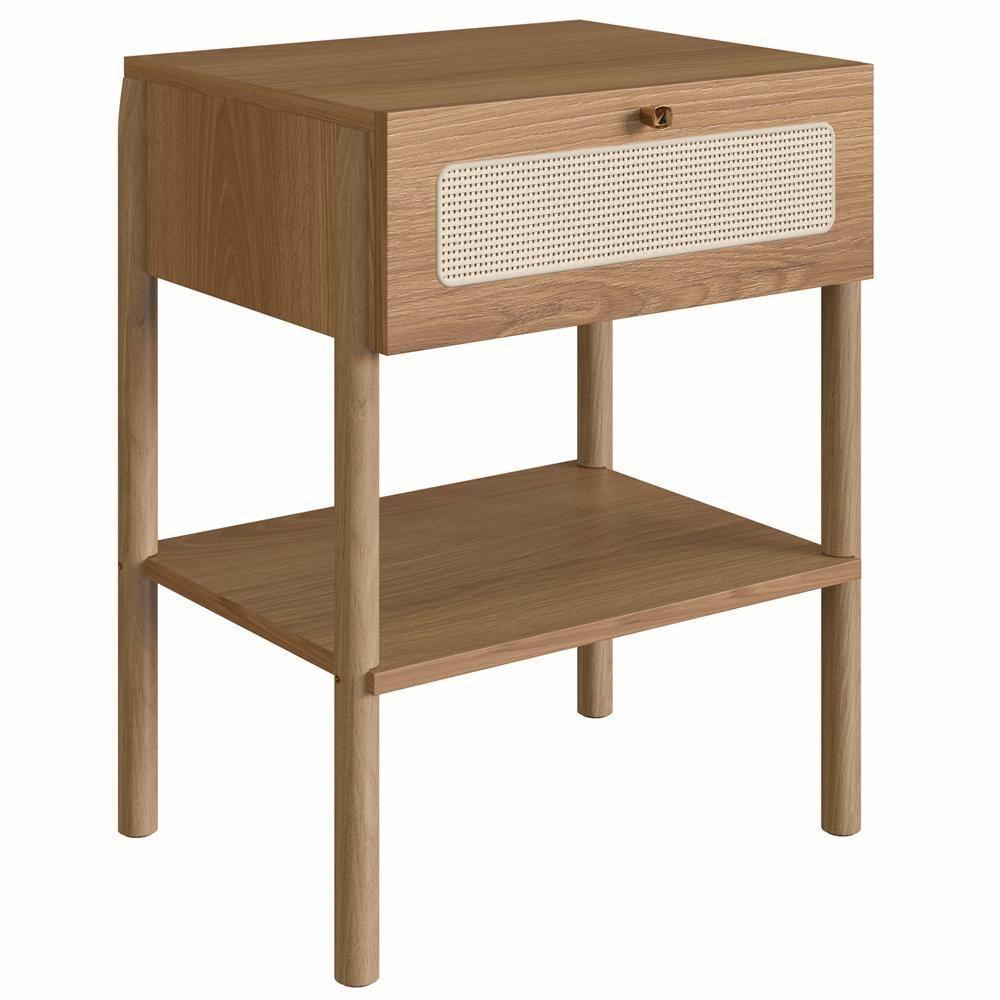 Mesa De Cabeceira 1 Gaveta Palhinha Hanover Artesano - 1