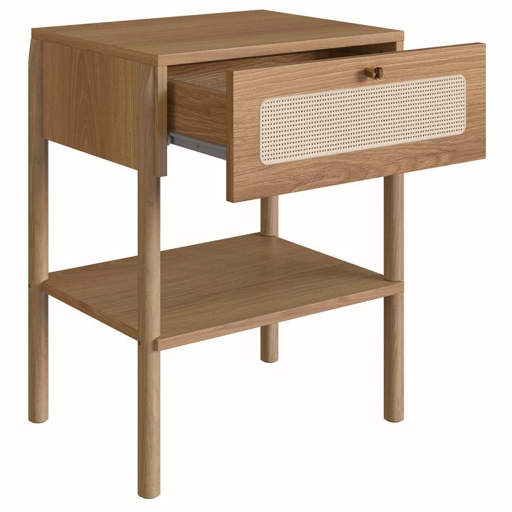 Mesa De Cabeceira 1 Gaveta Palhinha Hanover Artesano - 6