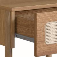 Mesa De Cabeceira 1 Gaveta Palhinha Hanover Artesano