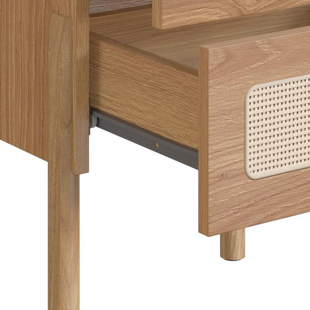 Kit 02 Mesas De Cabeceira Palhinha Oslo Hanover Artesano - 3